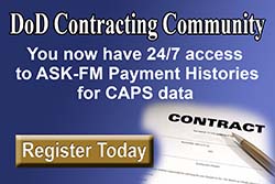 DoD Contracting Community Access to ASK-FM Payment Histories
